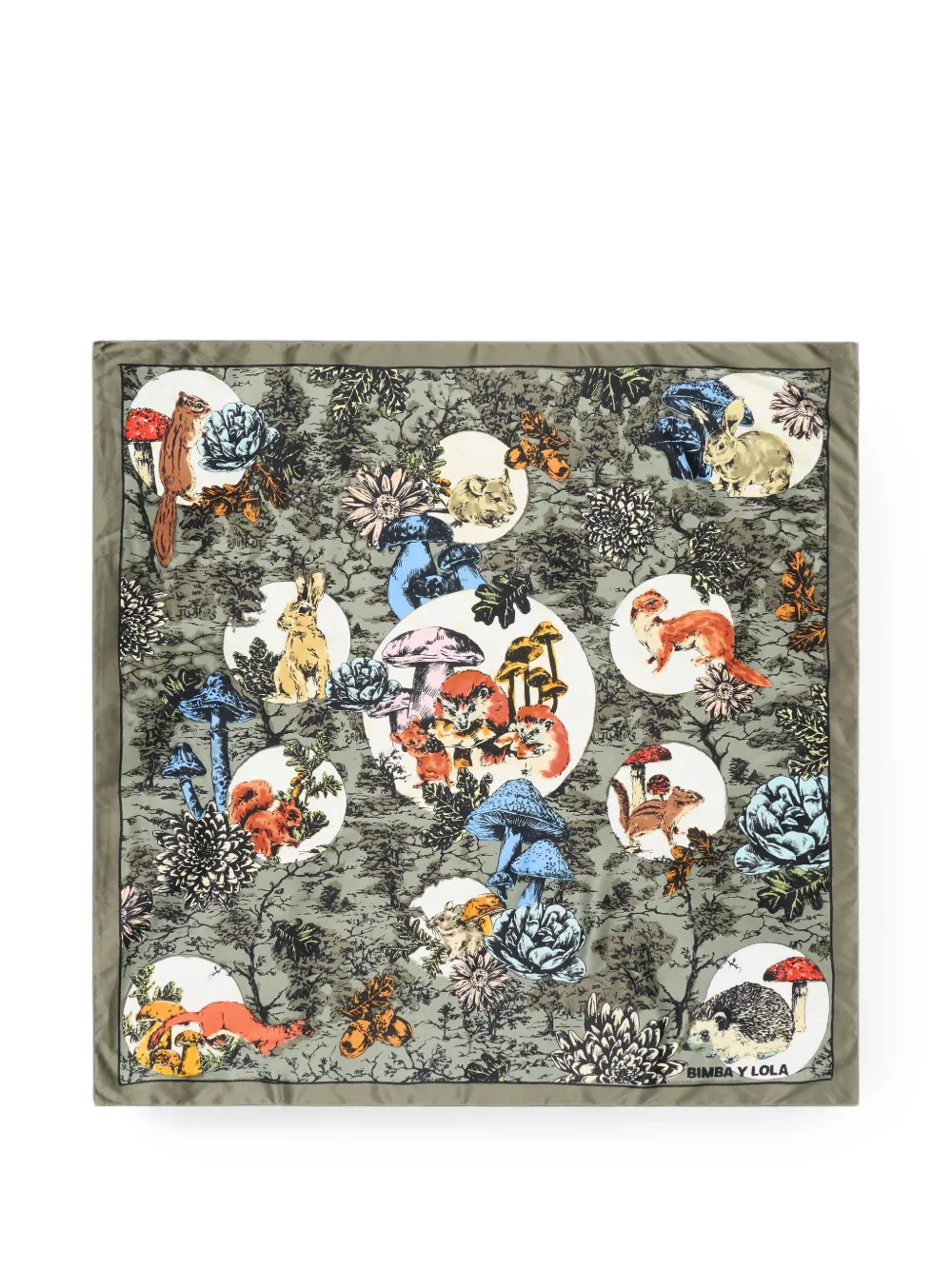 BIMBA Y LOLA Sciarpa Dark Olive Forest - Verde