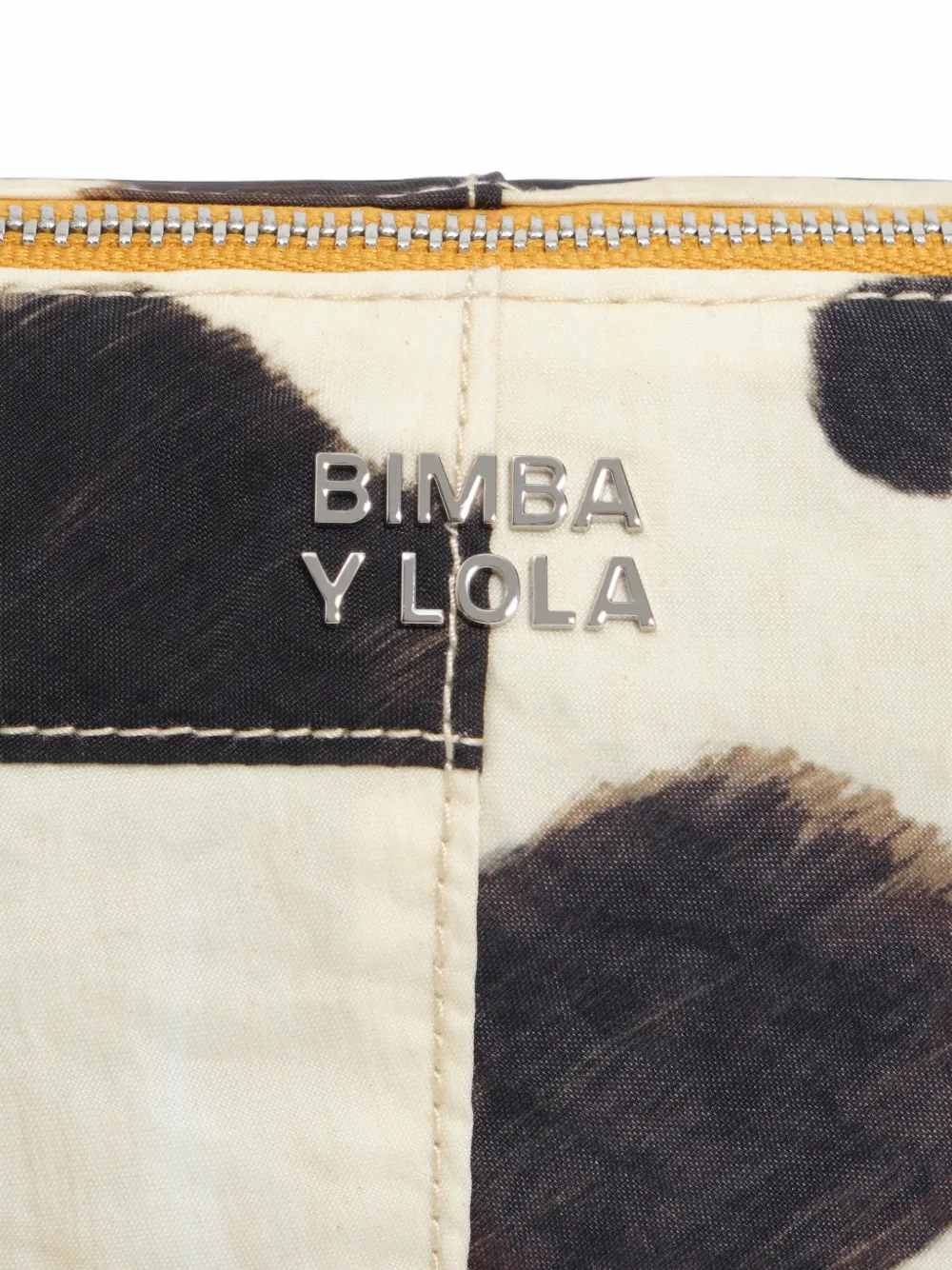 BIMBA Y LOLA Medium Pony nylon make-up tas Beige