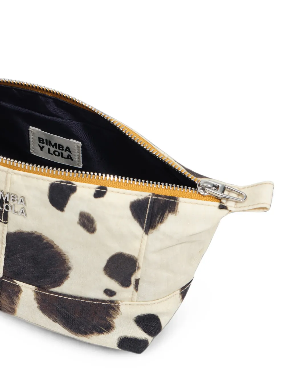 BIMBA Y LOLA Medium Pony nylon make-up tas Beige
