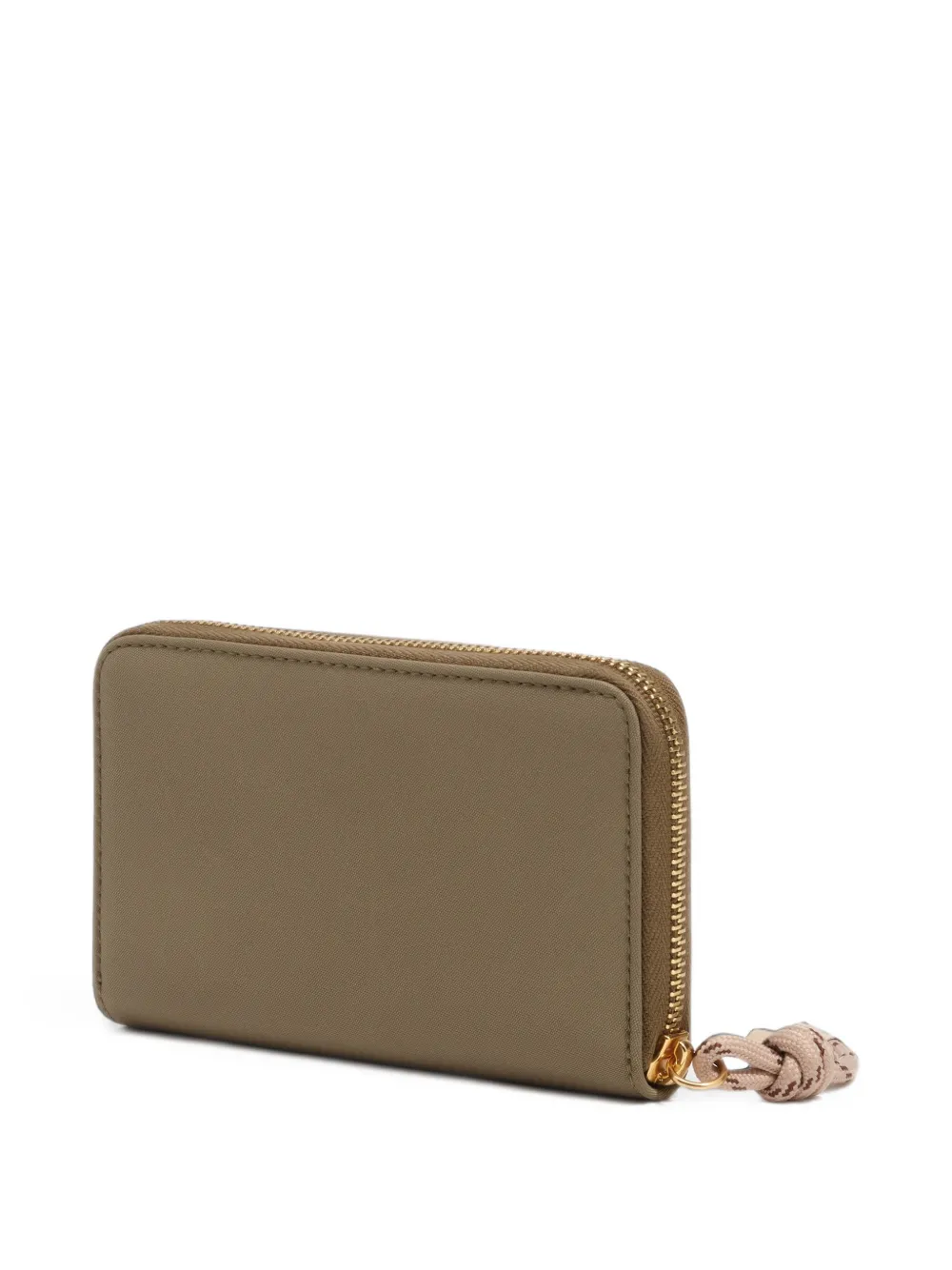 BIMBA Y LOLA Medium Olive nylon portemonnee Beige