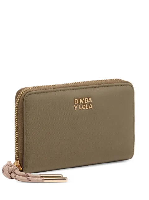 BIMBA Y LOLA medium olive nylon wallet