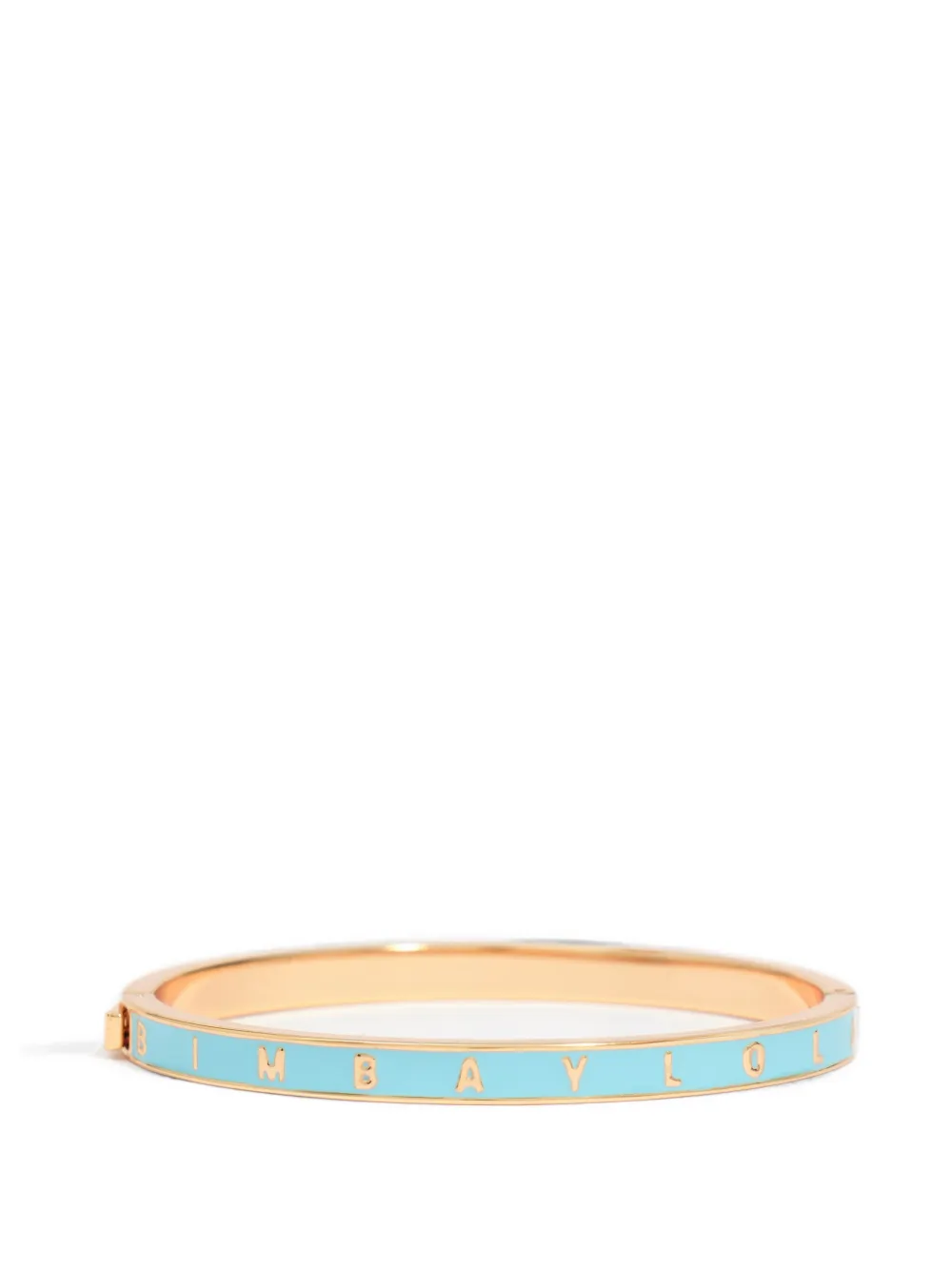 BIMBA Y LOLA blue rigid logo bracelet - Oro