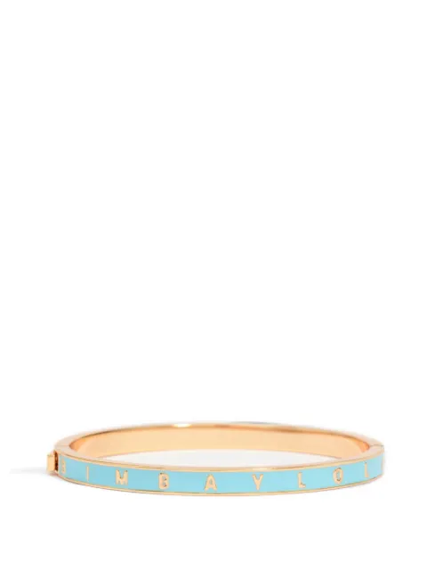 BIMBA Y LOLA blue rigid logo bracelet