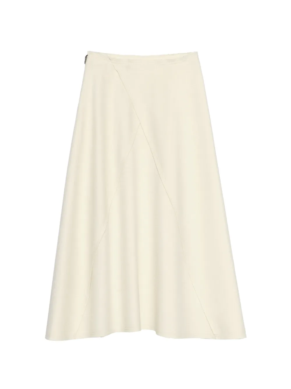 BIMBA Y LOLA double-sided wool skirt , A-line, ivory - Toni neutri