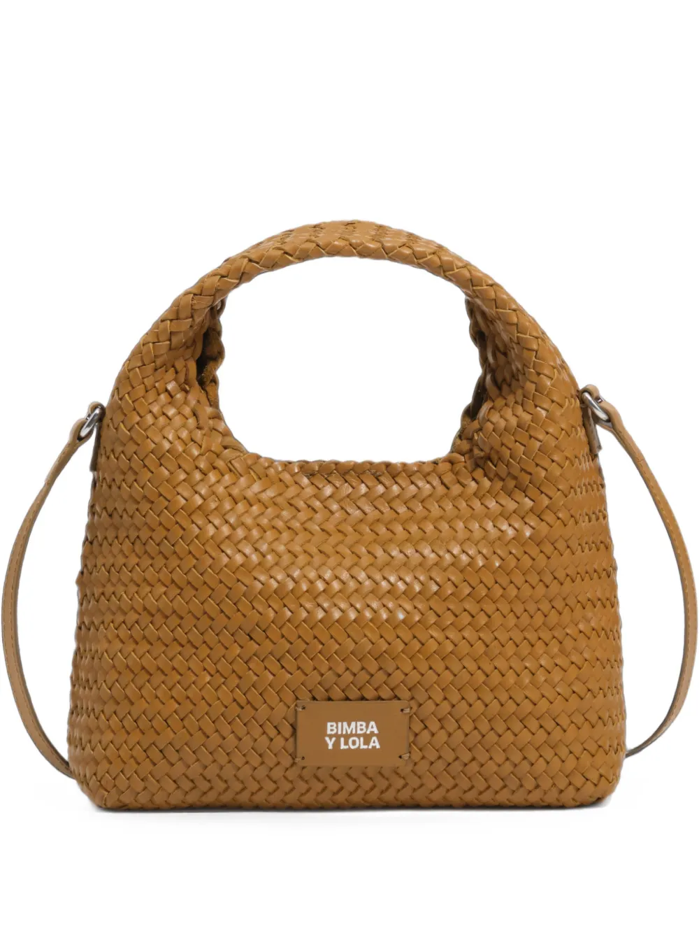 BIMBA Y LOLA Borsa a spalla piccola in pelle - Marrone