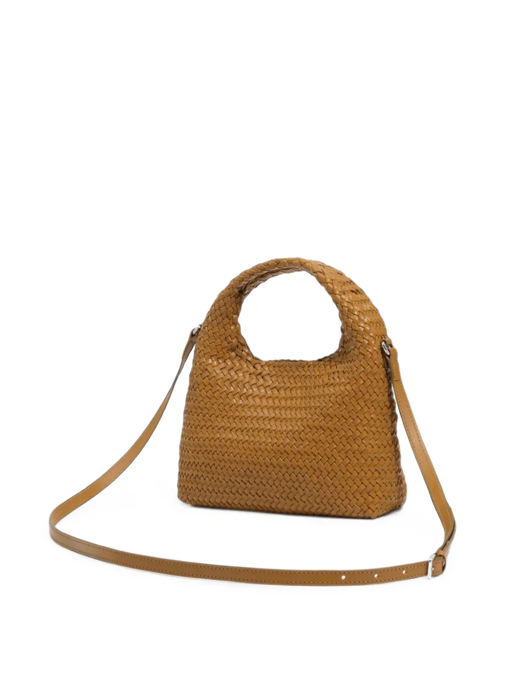 BIMBA Y LOLA Kleine Lime geplooide leren tas Bruin