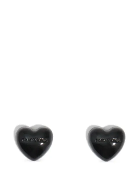BIMBA Y LOLA aretes de corazón esmaltados