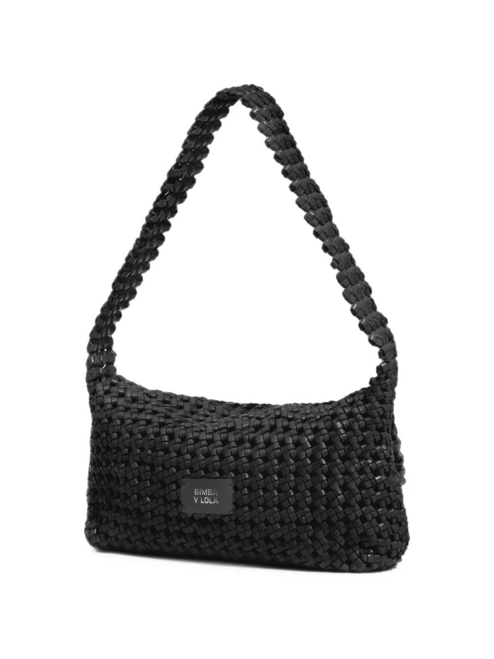 BIMBA Y LOLA Medium geplooide leren tas Zwart