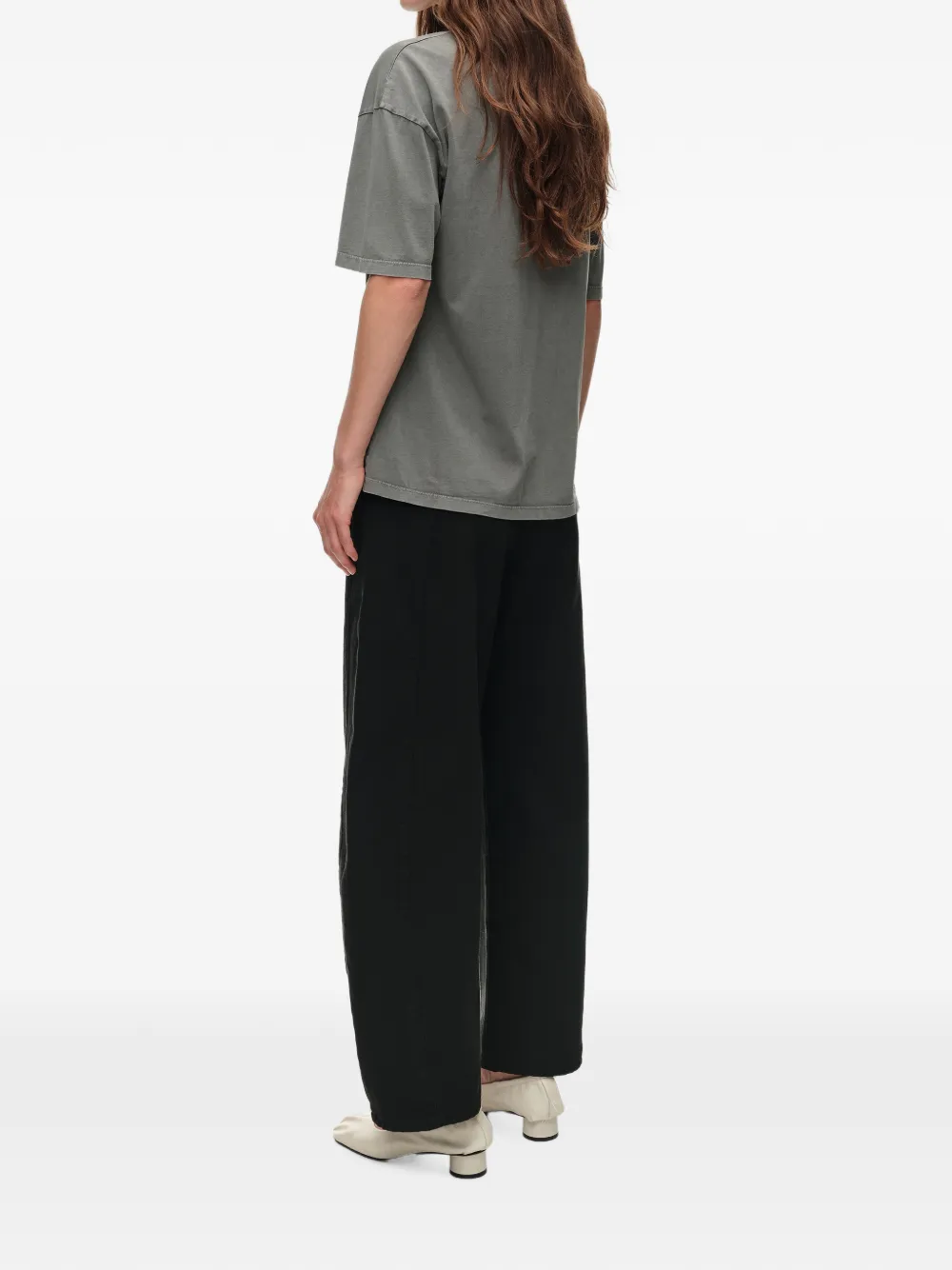 BIMBA Y LOLA Chihuahua T-shirt met logo en verwassen-effect Grijs