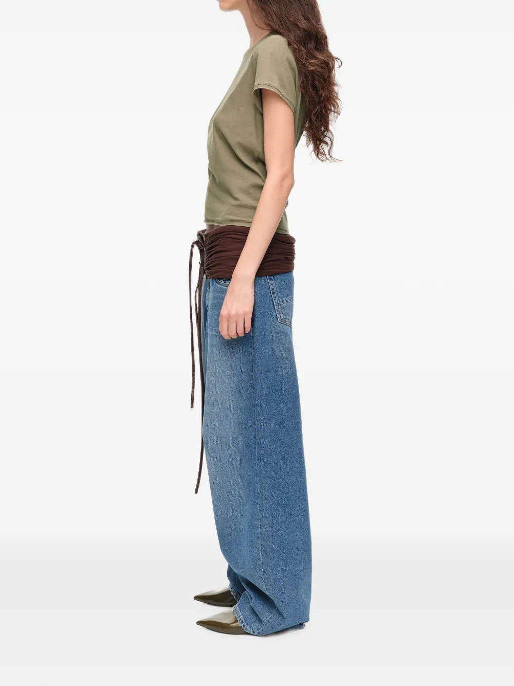 BIMBA Y LOLA Straight katoenen T-shirt Groen