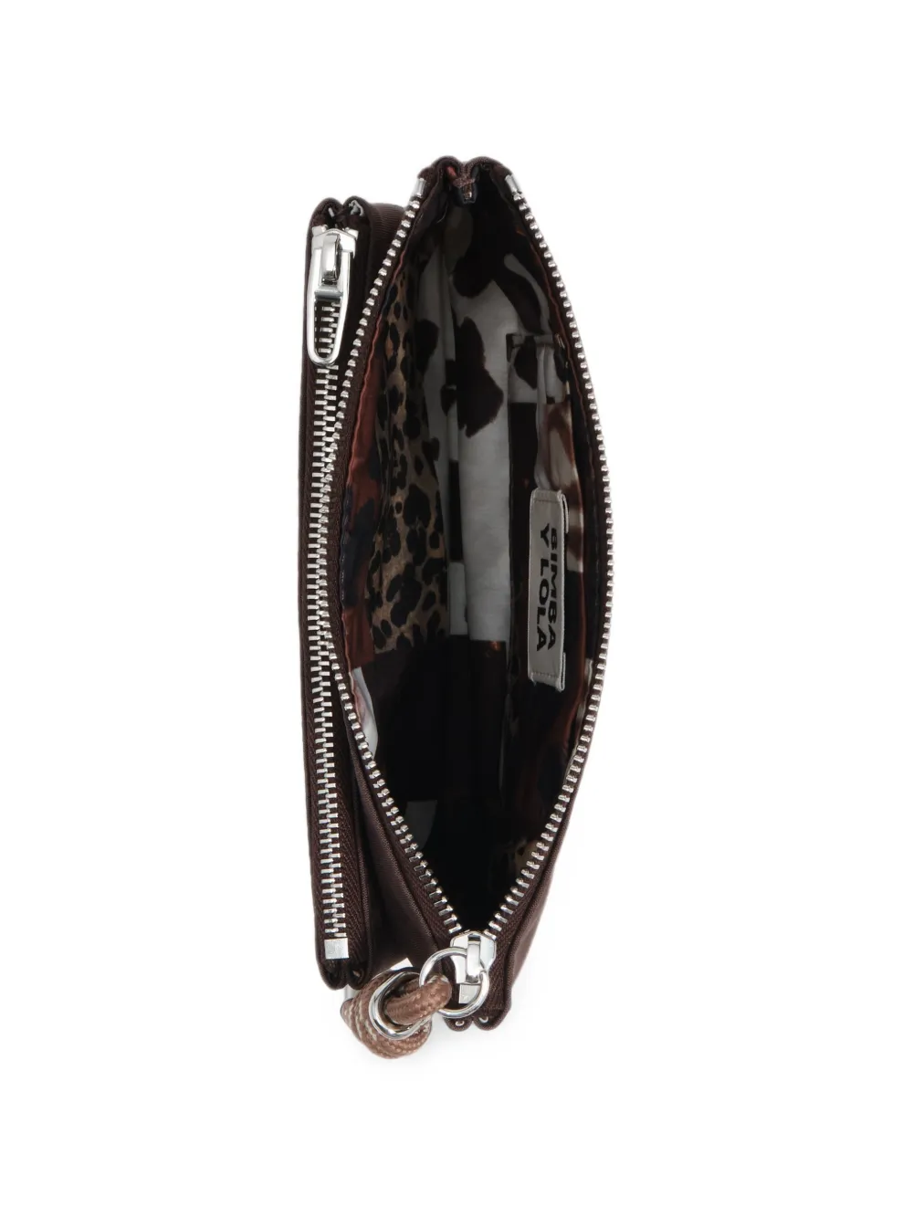 BIMBA Y LOLA Mocha nylon portemonnee met zak Bruin