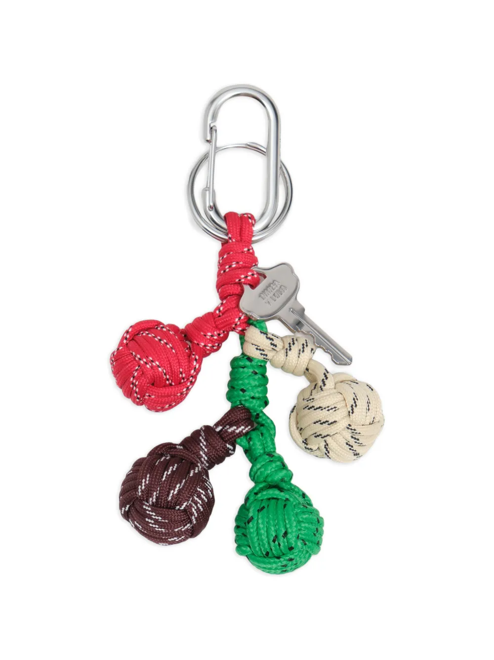 BIMBA Y LOLA braided beads and cord keyring