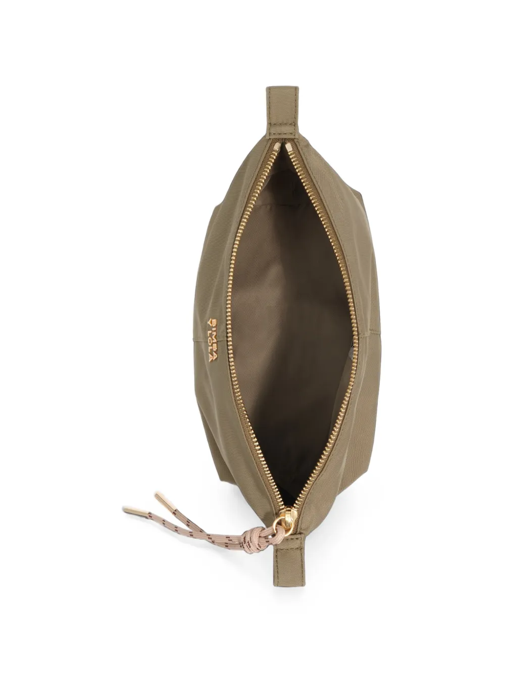 BIMBA Y LOLA Medium Trapecio nylon make-up tas Groen