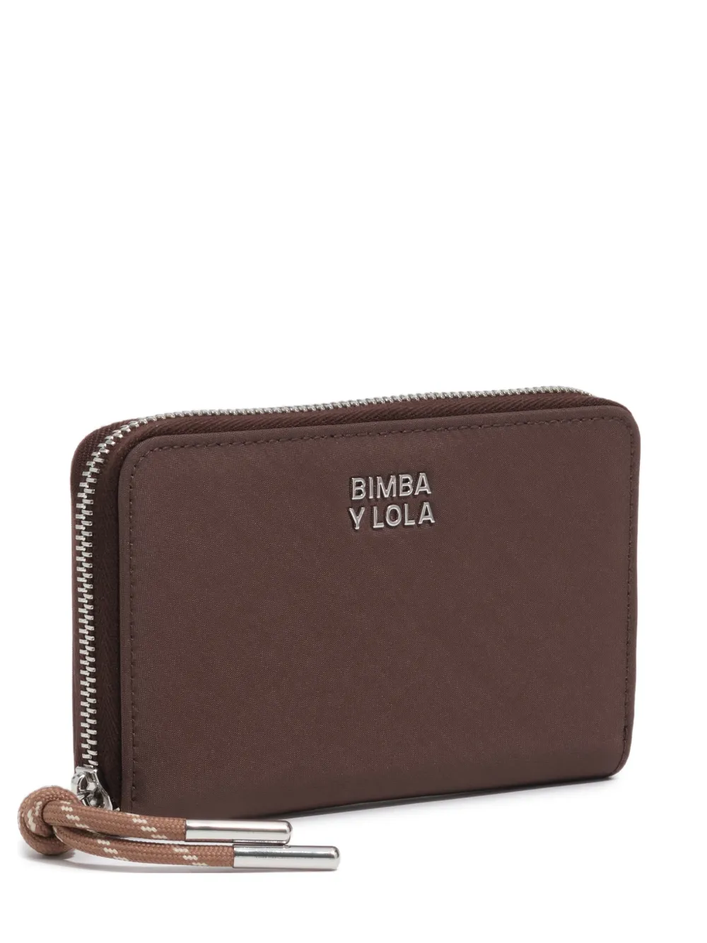 BIMBA Y LOLA medium nylon mocha wallet - Marrone