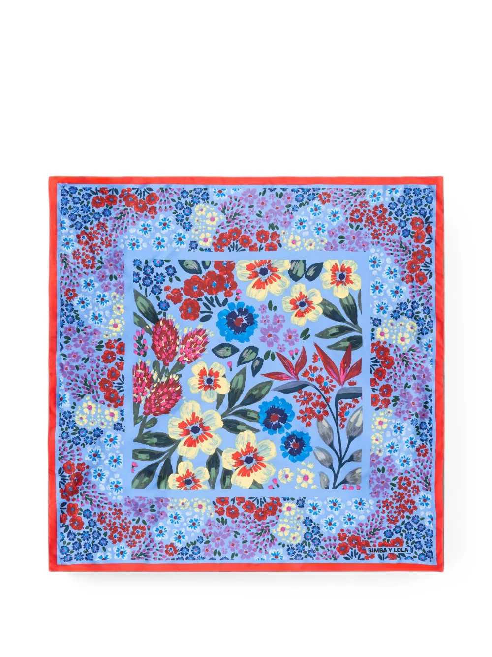 BIMBA Y LOLA Sciarpa a fiori - Blu