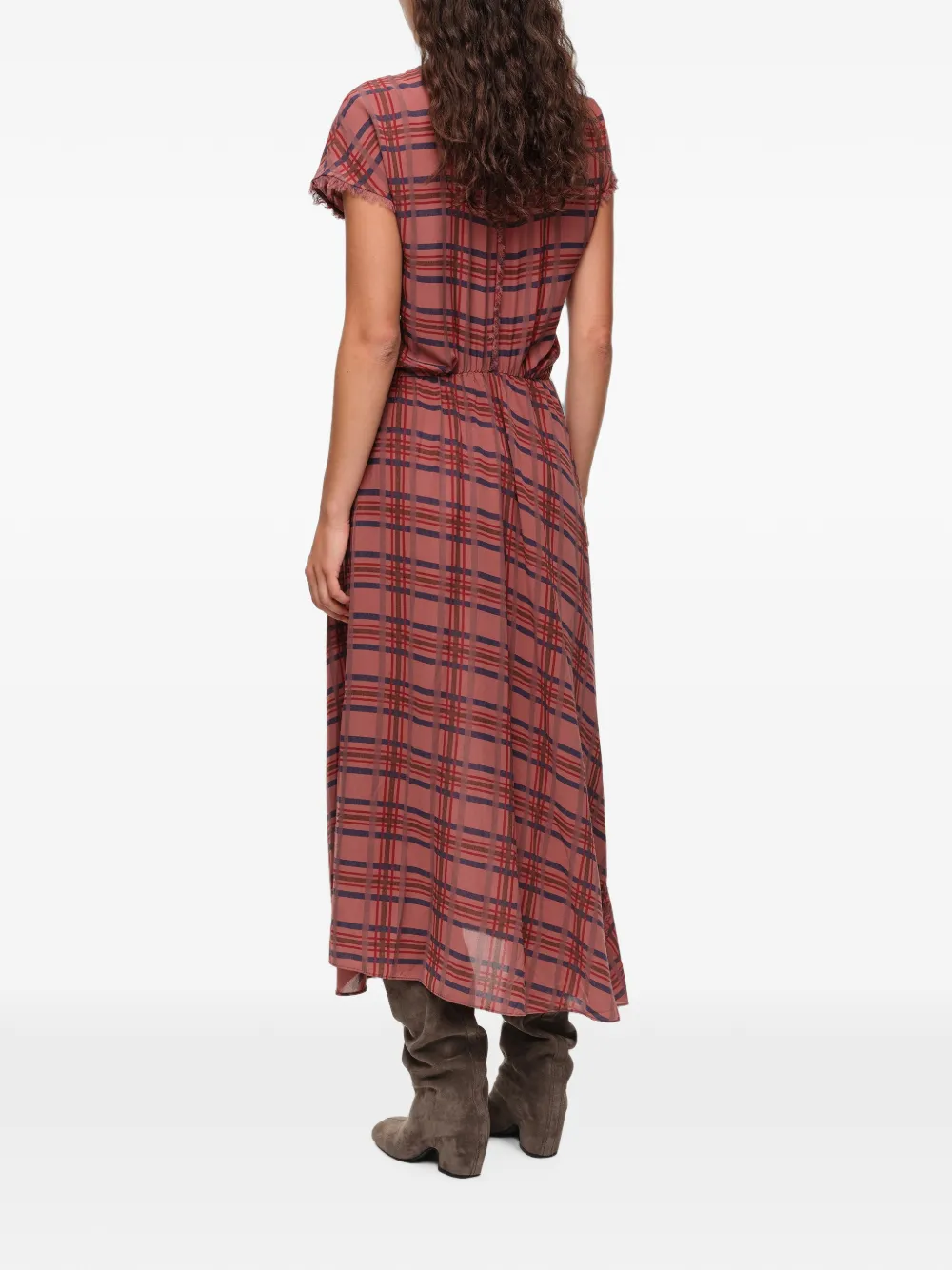 BIMBA Y LOLA Geruite jurk Roze