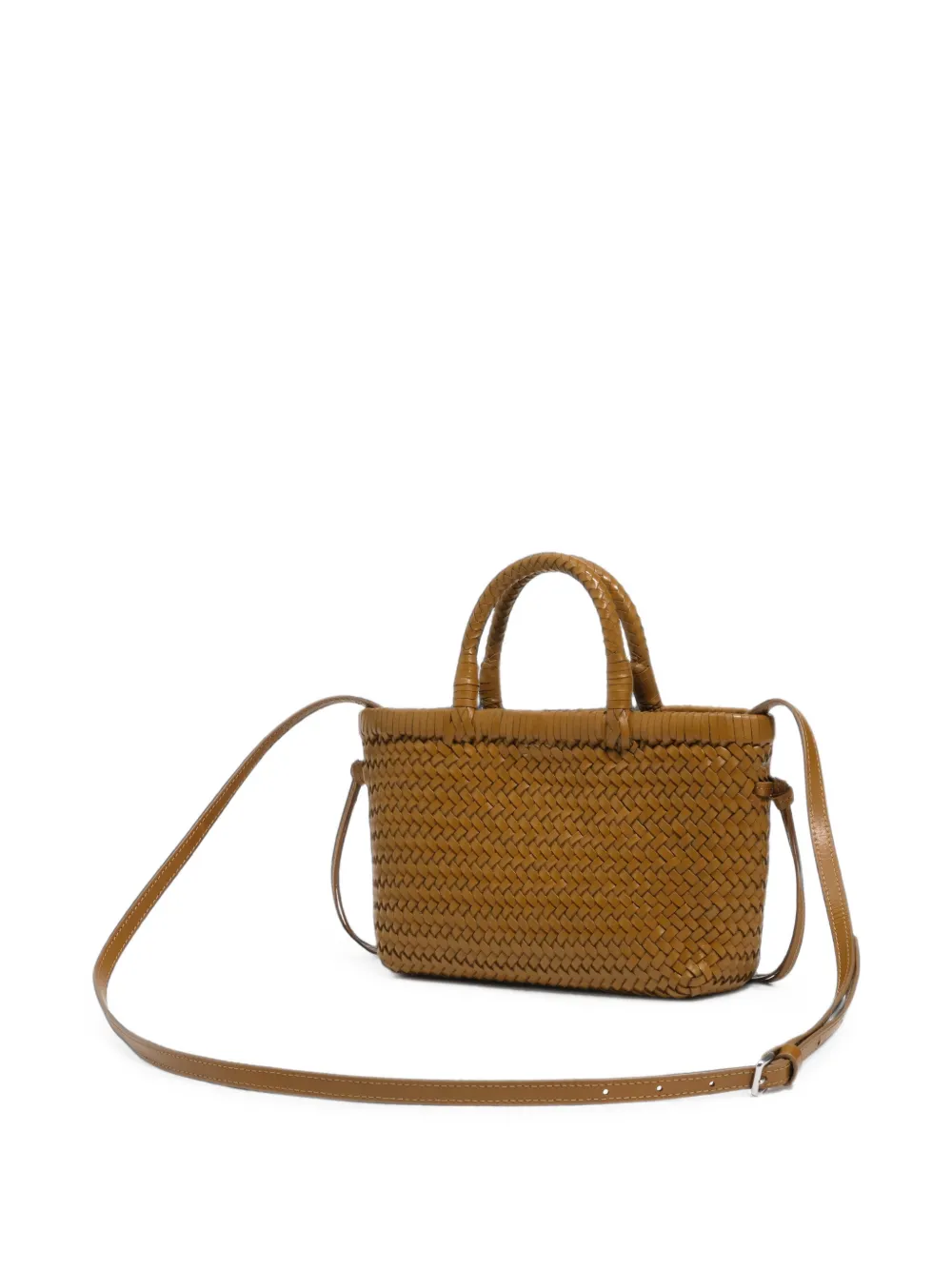 BIMBA Y LOLA Kleine Lime geplooide leren crossbodytas Bruin