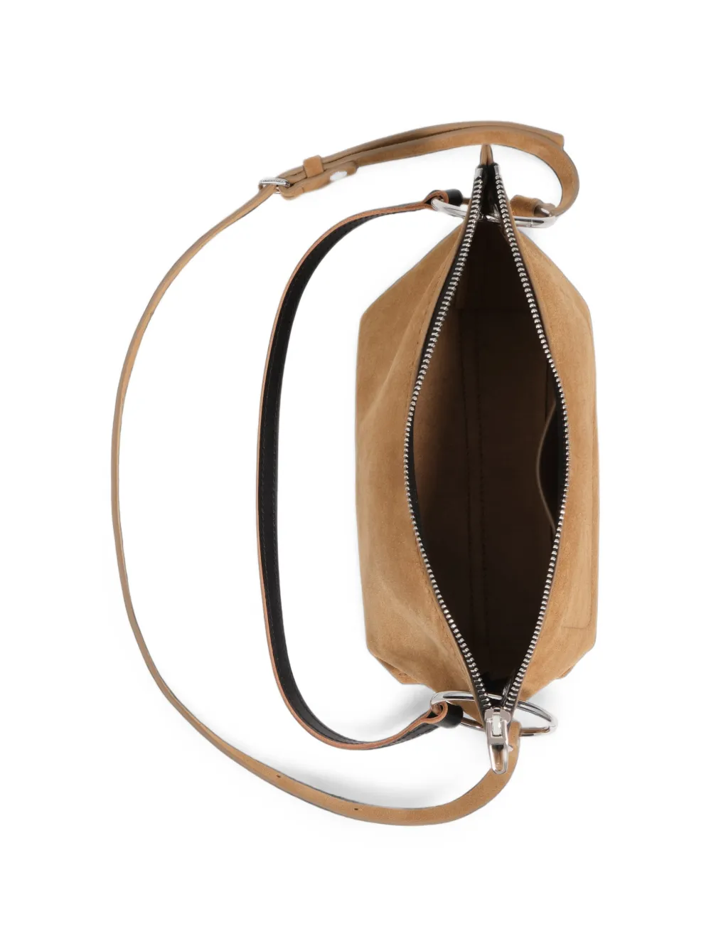 BIMBA Y LOLA Medium Trapecio suède tas Beige