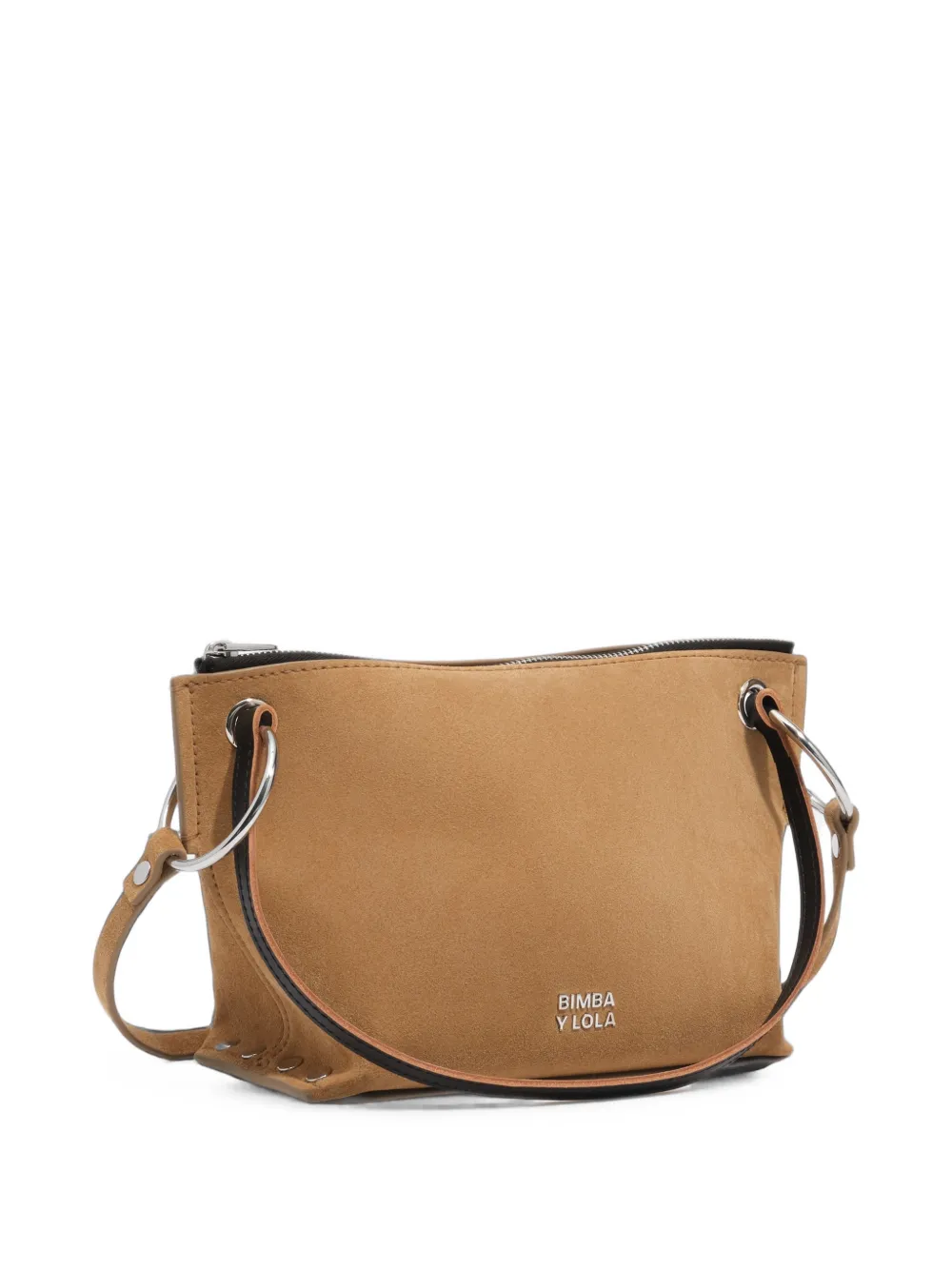 BIMBA Y LOLA Medium Trapecio suède tas Beige