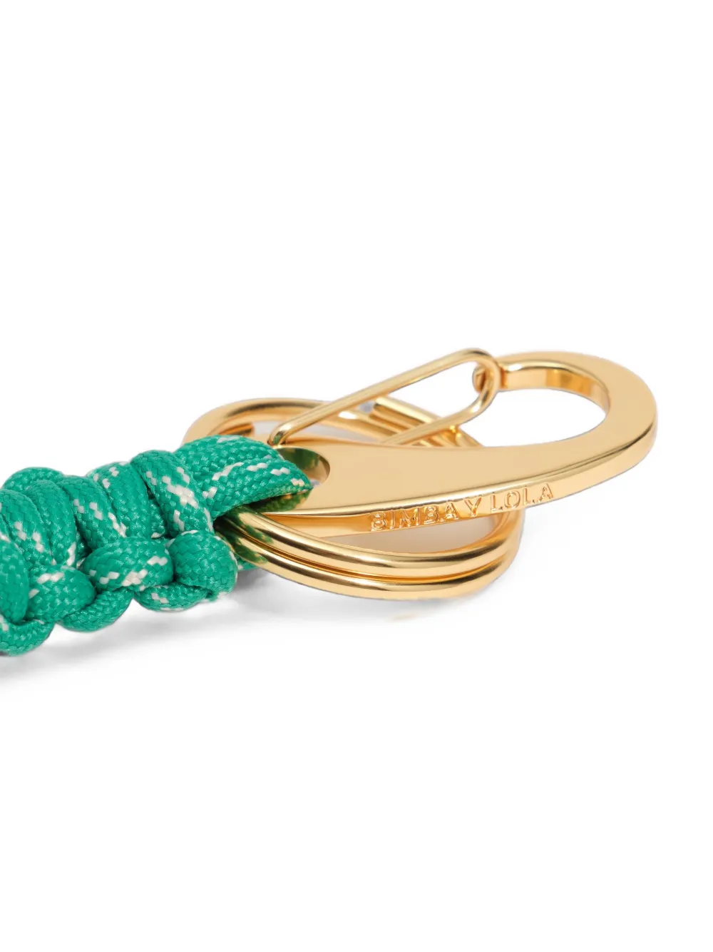 BIMBA Y LOLA Sleutelhanger met touw en groen hart