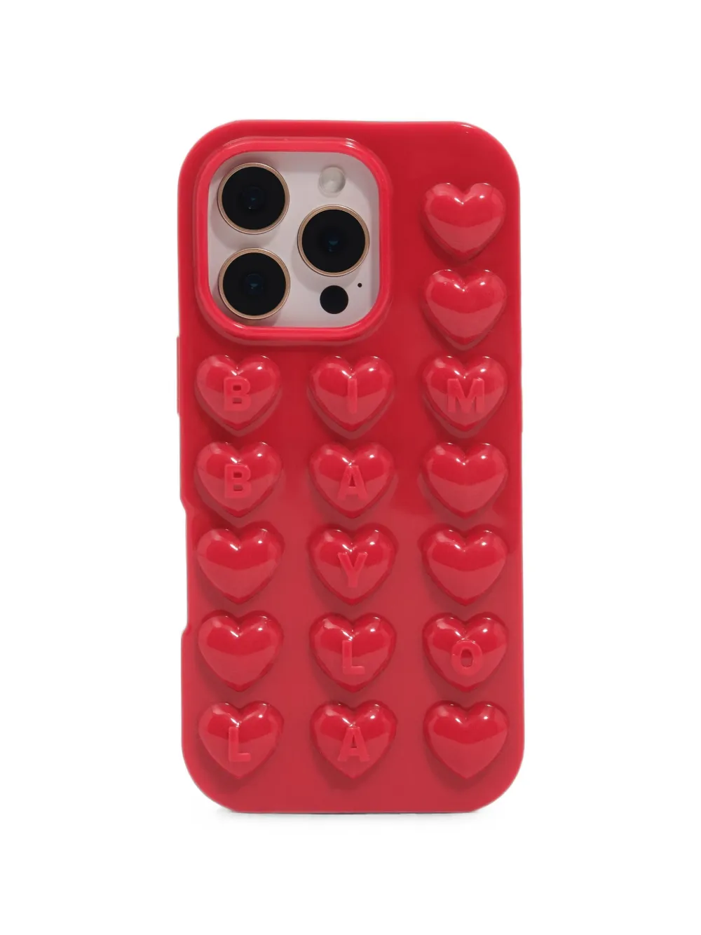 BIMBA Y LOLA Cover per iPhone 16 Pro in silicone - Rosso