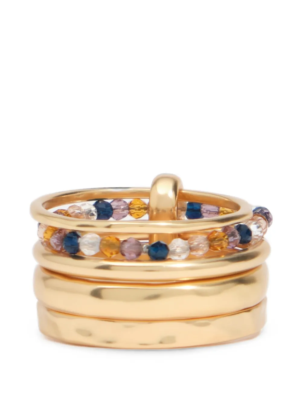 BIMBA Y LOLA gold-tone textured ring - Oro
