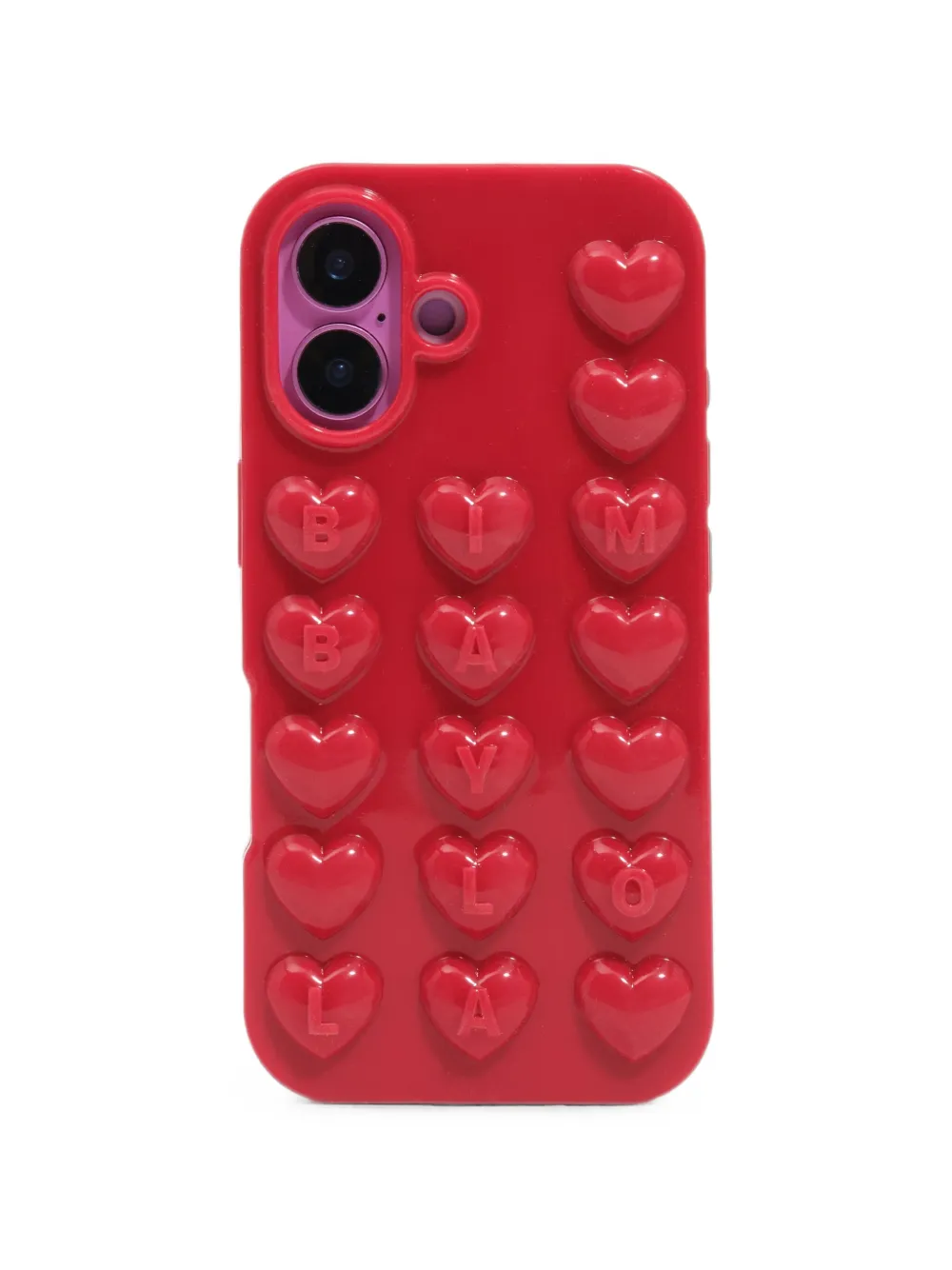 BIMBA Y LOLA Cover per iPhone 16 in silicone - Rosso