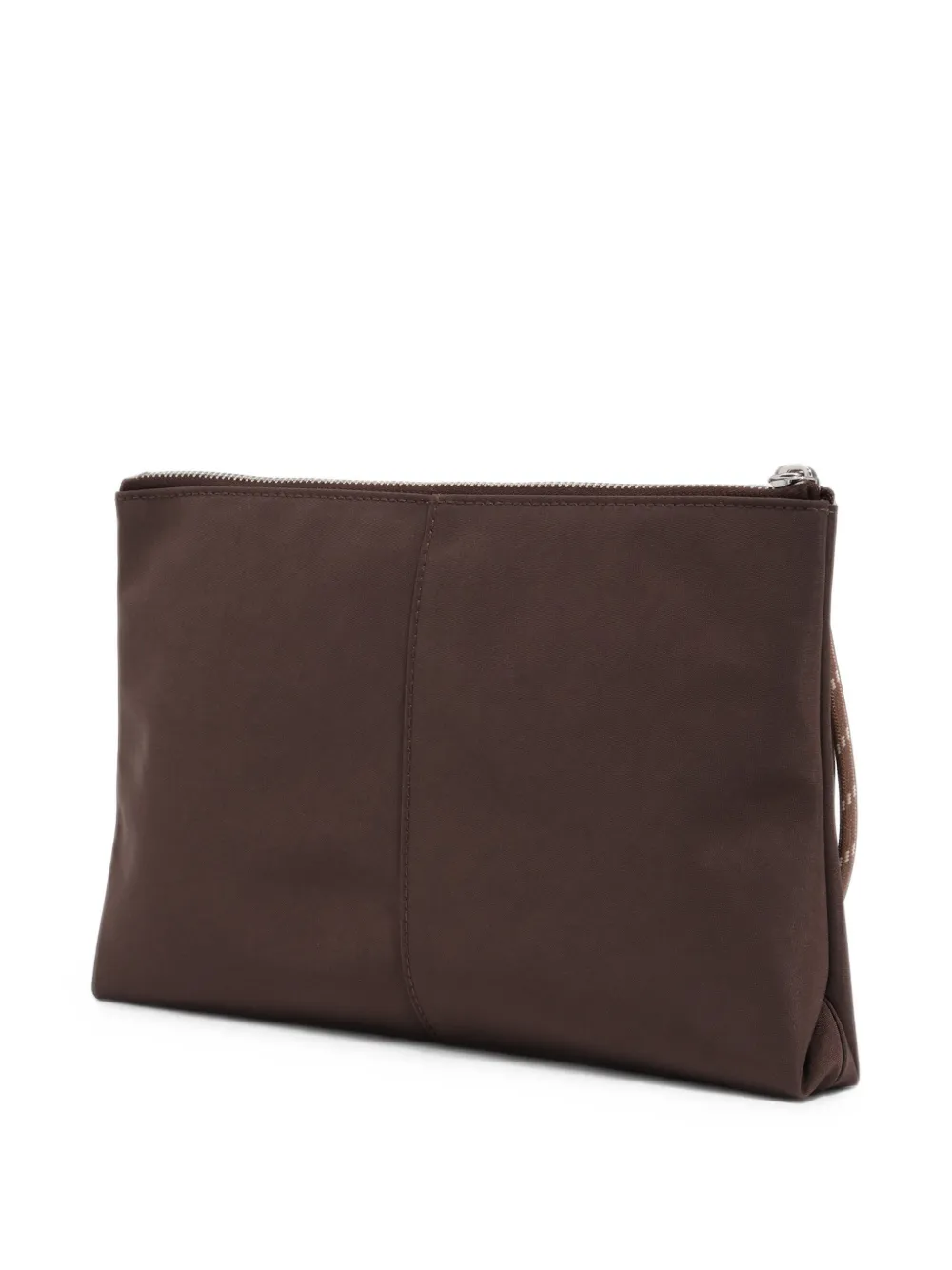 BIMBA Y LOLA Medium Mocha nylon clutch Bruin