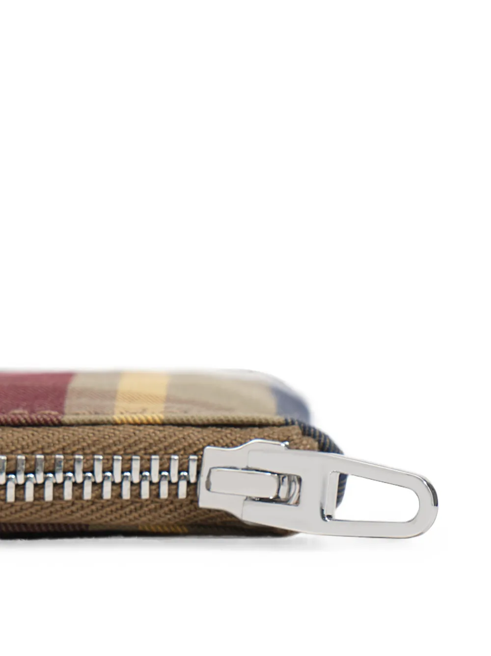 BIMBA Y LOLA Portemonnee met tartan-ruit en jacquard Beige