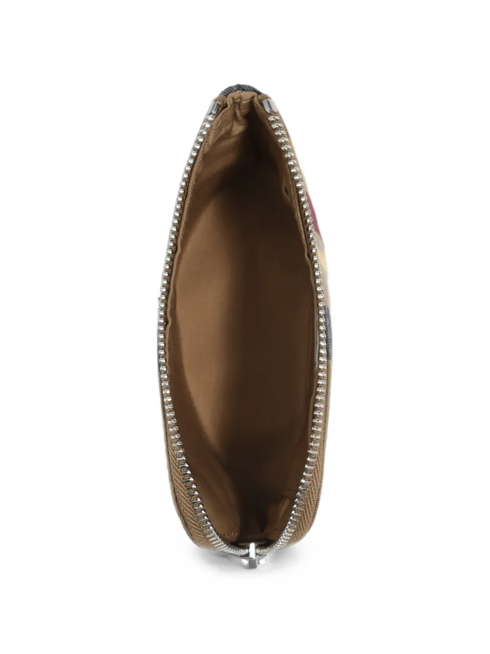 BIMBA Y LOLA Portemonnee met tartan-ruit en jacquard Beige