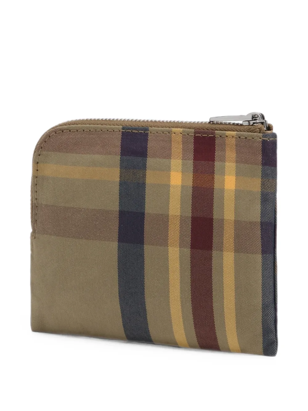 BIMBA Y LOLA Portemonnee met tartan-ruit en jacquard Beige