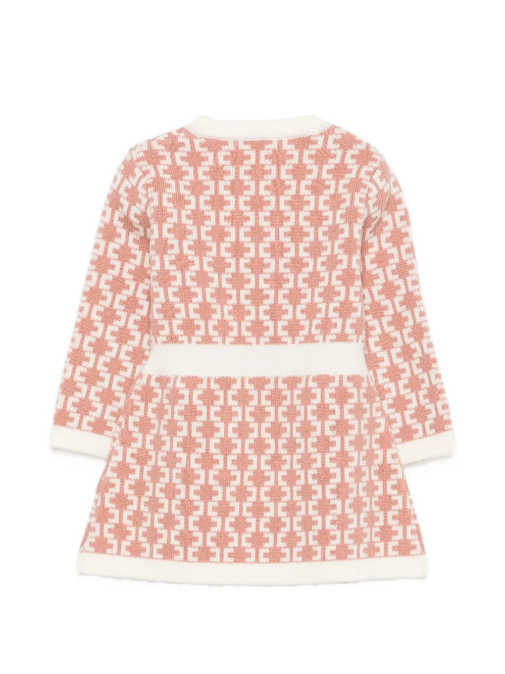 Elisabetta Franchi La Mia Bambina Jurk met monogram-print Roze