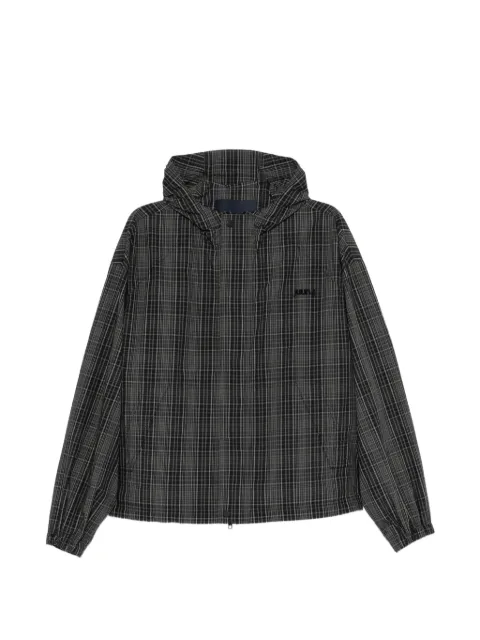 Juun.J check-pattern hooded jacket
