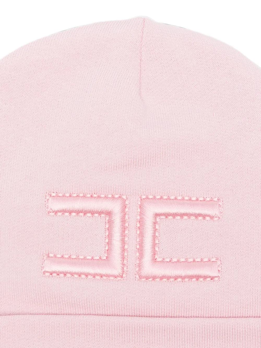 Elisabetta Franchi La Mia Bambina Muts met geborduurd logo Roze