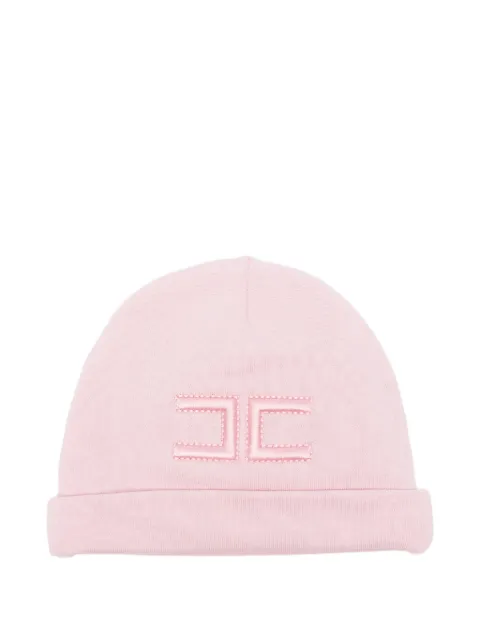 Elisabetta Franchi La Mia Bambina Beanie mit Logo-Stickerei
