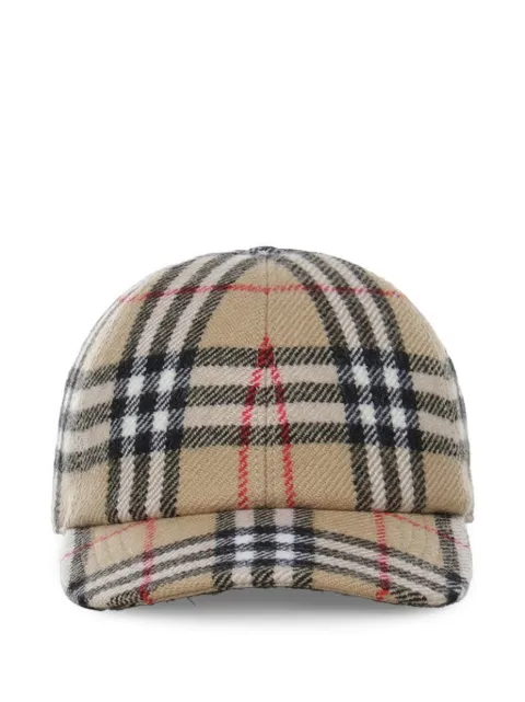 Burberry Check wool baseball cap