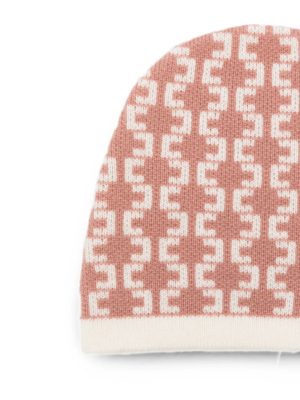 Elisabetta Franchi La Mia Bambina Muts met monogram-print Roze