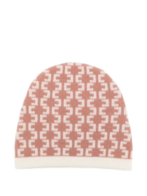 Elisabetta Franchi La Mia Bambina gorro con motivo de monograma