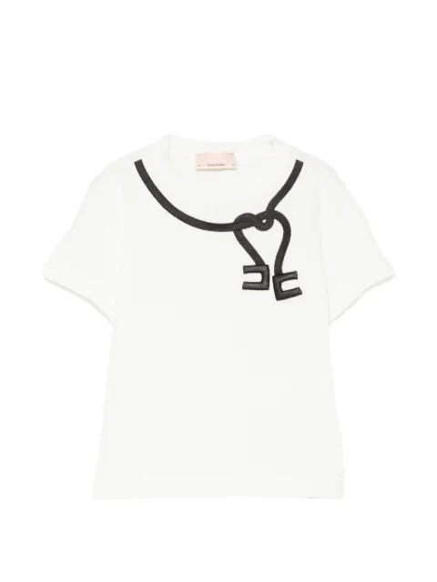 Elisabetta Franchi La Mia Bambina logo-embroidered T-shirt