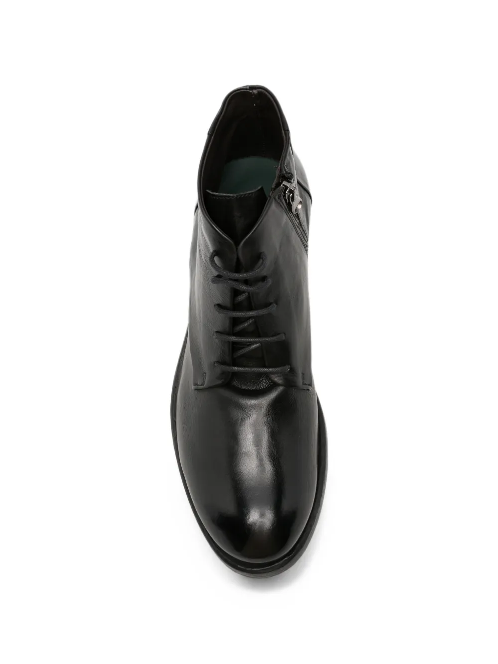 LeQarant lace-up leather ankle boots Zwart