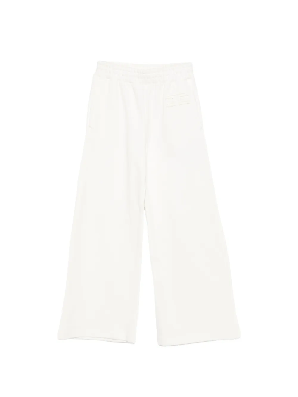 Elisabetta Franchi La Mia Bambina logo-patch sweatpants - Bianco