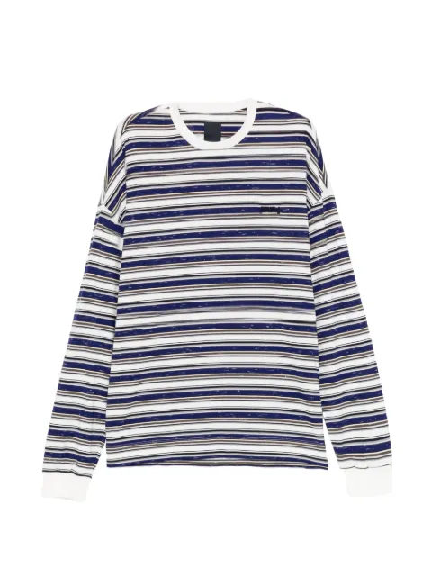 Juun.J horizontal-stripe long-sleeve T-shirt