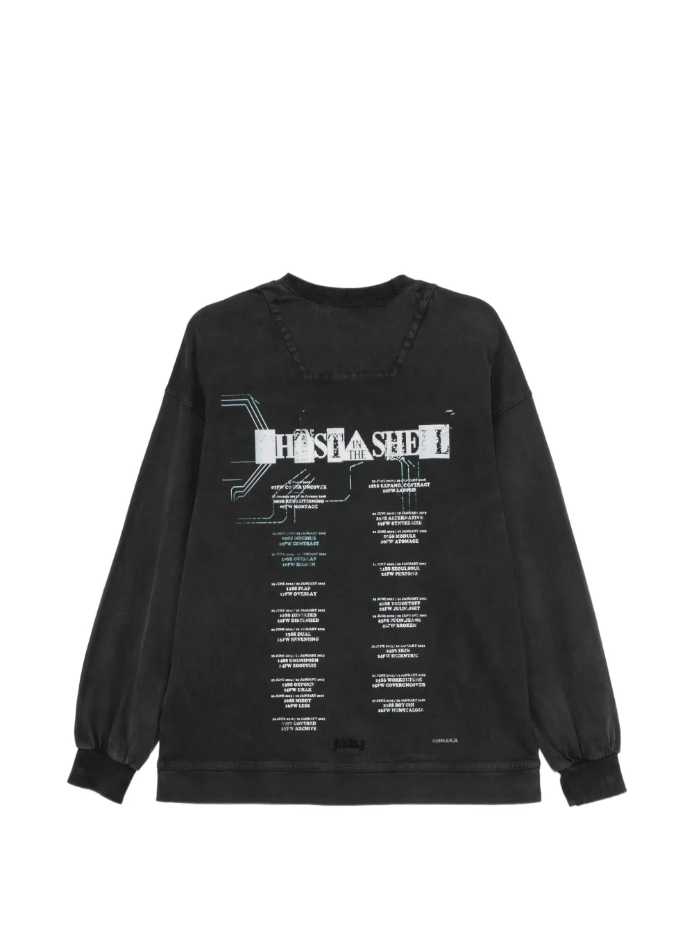 Juun.J Sweater met logoprint Zwart