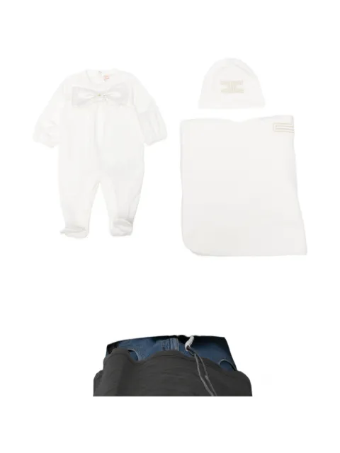 Elisabetta Franchi La Mia Bambina bow-detail three-piece set