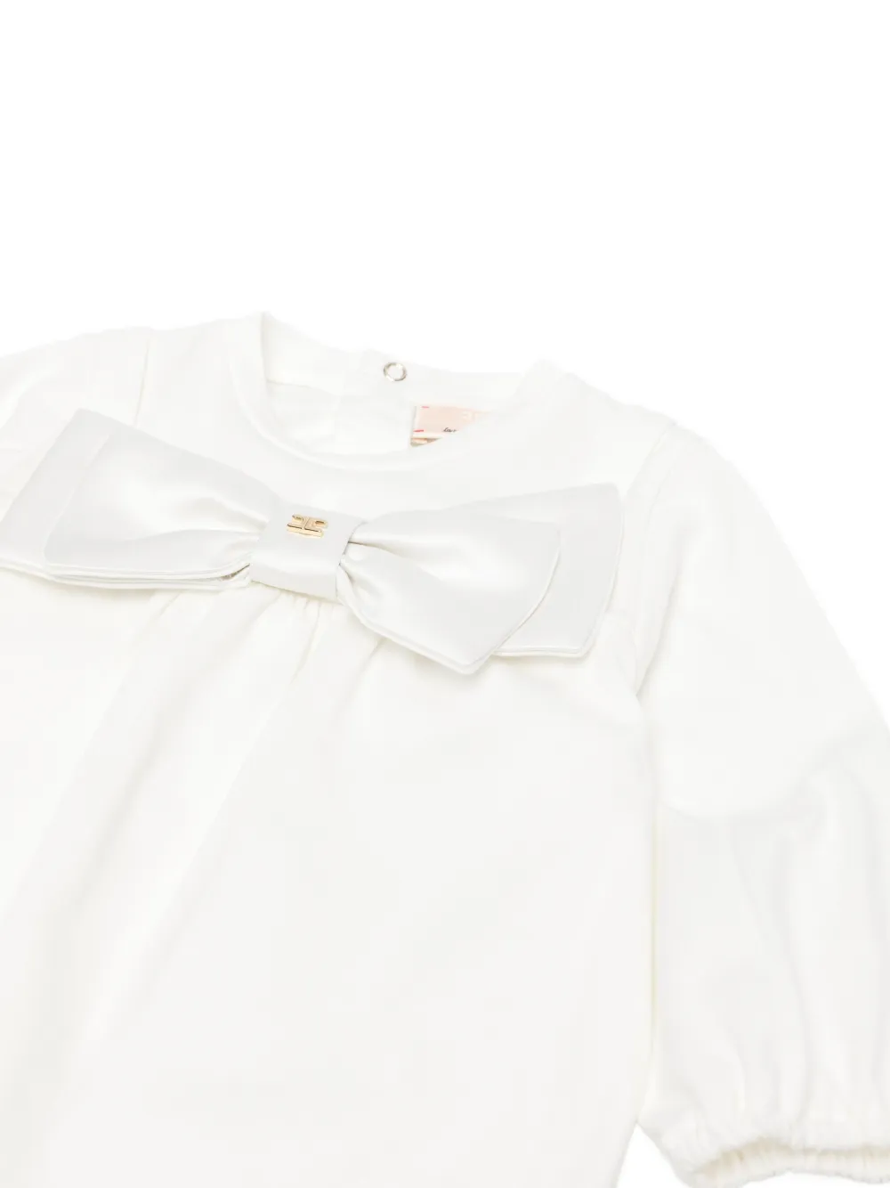 Elisabetta Franchi La Mia Bambina Driedelig set met strikdetail Wit