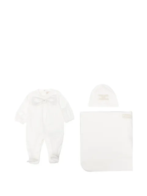 Elisabetta Franchi La Mia Bambina bow-detail three-piece set