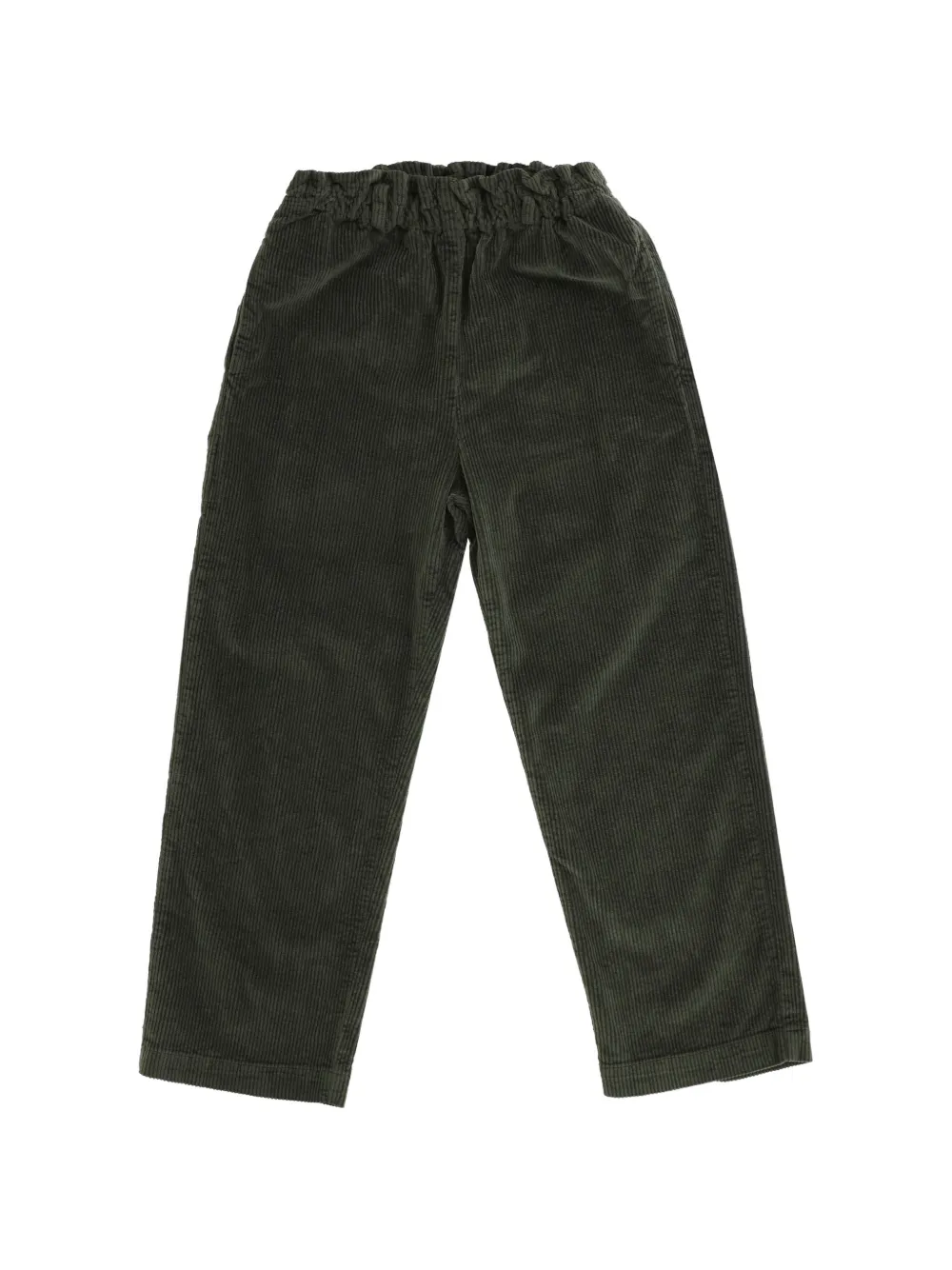 Babe And Tess corduroy elasticated-waist trousers - Verde