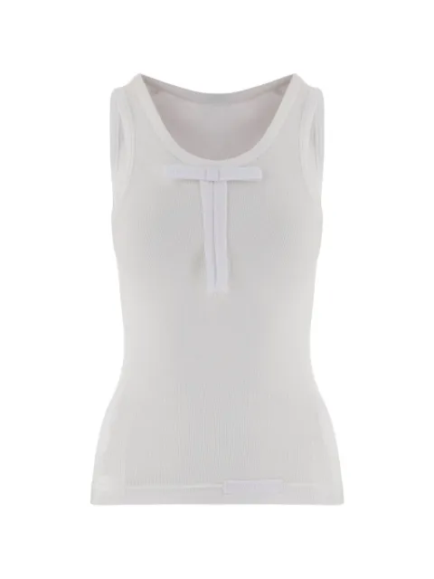 ALAINPAUL ribbed bow-detail vest top