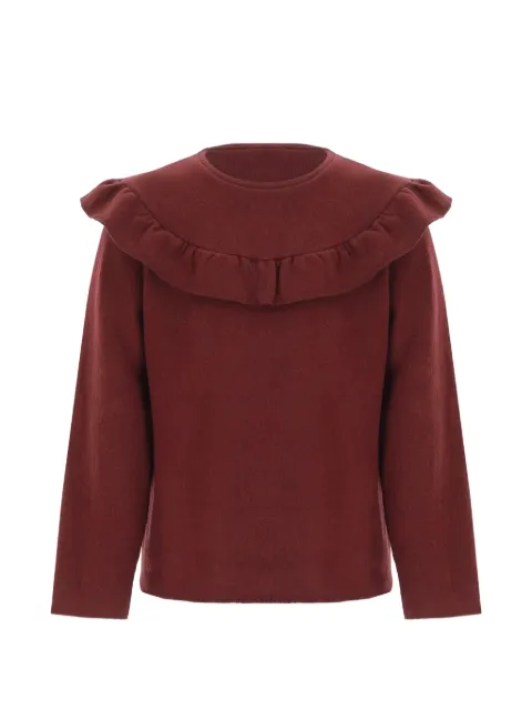 Babe And Tess ruffle-trimmed sweater