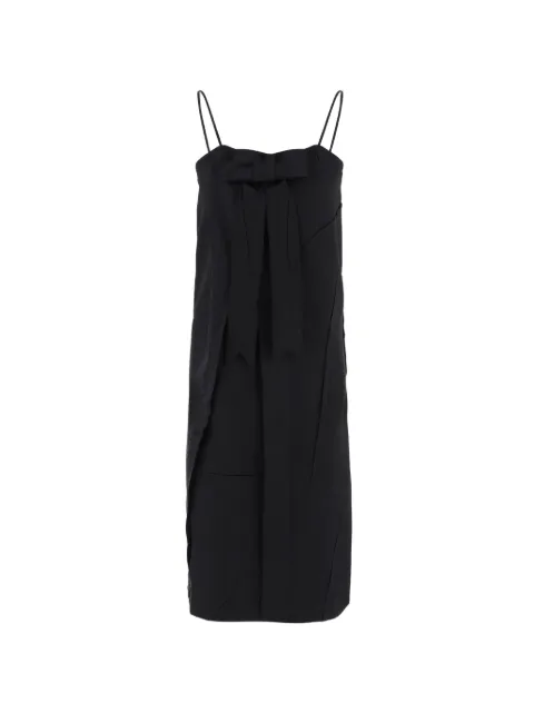 ALAINPAUL bow-detail spaghetti-strap midi dress